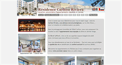 Desktop Screenshot of location-carlton-riviera.com